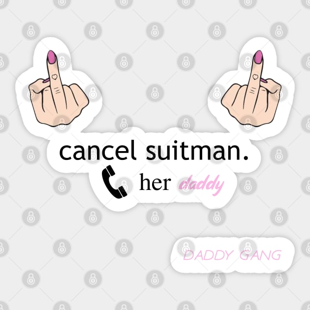 cancel suitman Sticker by morgananjos